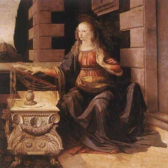 LEONARDO da Vinci The Annunciation